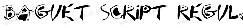 Baguet Script Regula字体转换